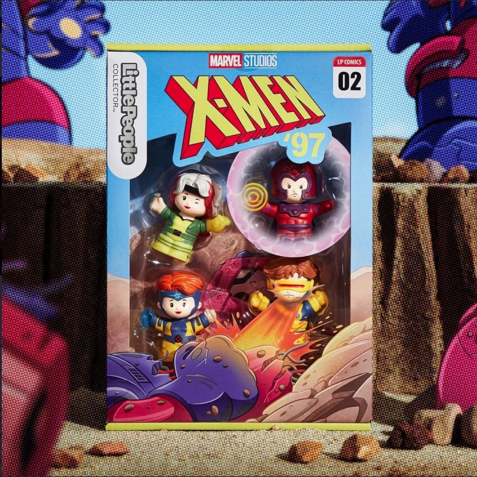 Marvel X-Men '97 Issue 2 Little People Collector 4 Piece Figure Set Fisher-Price