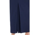 thumbnail image 4 of Navy Ankle Length Women's Plus Size Back Split Maxi Skirt, 4 of 5