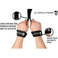 thumbnail image 2 of Gymreapers Lifting Wrist Straps for Weightlifting, Bodybuilding, Powerlifting, Strength Training, & Deadlifts - Padded Neoprene with 18 inch Cotton (Black), 2 of 5