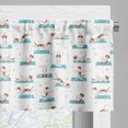thumbnail image 5 of Ambesonne Dog Print Valance & Curtain, Funny Beagles Doing Yoga, 55"x45", Sky Blue and Pale Caramel, 5 of 7