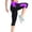 Purple, variant on WXLWZYWL Capri Leggings for Women with Pockets Tummy Control High Waisted Yoga Pilates Pants Summer Workout Hiking Running Leggings Stylish Slim Fit Gym Activity Capris with Pockets