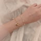 thumbnail image 4 of Fashion Chain Love Pearl Double Bracelet Temperament Peach Heart Pendant Bracelet Female College Student Jewelry Pulsera, 4 of 5