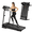 Black-orange, variant on Loheer 2.5HP Foldable Treadmill for Home, 300lbs Capacity Walking Pad Treadmill with Handle Bar, Smart App Integration & LED Display, Compact Running Machine for Home Gym