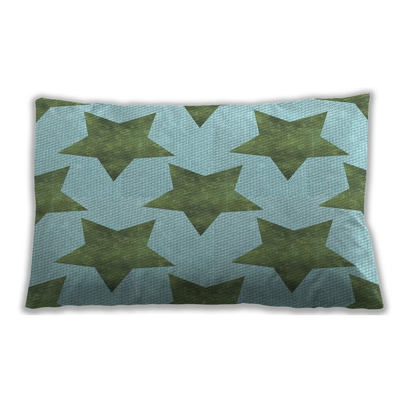 Ahgly Company Outdoor Rectangular Contemporary Lumbar Throw Pillow, 13 inch by 19 inch