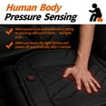 KINGLETING Warmer Pad, Auto Heated Seat Cushion with PressureSensitive