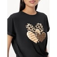 thumbnail image 1 of T-Shirt Décontracté à Imprimé Graphique, Col Rond Manches Courtes Confortable Sports, Hauts Polyvalents pour Femmes, Hommes, Adolescents, Adolescents, Jeunes, 1 of 5