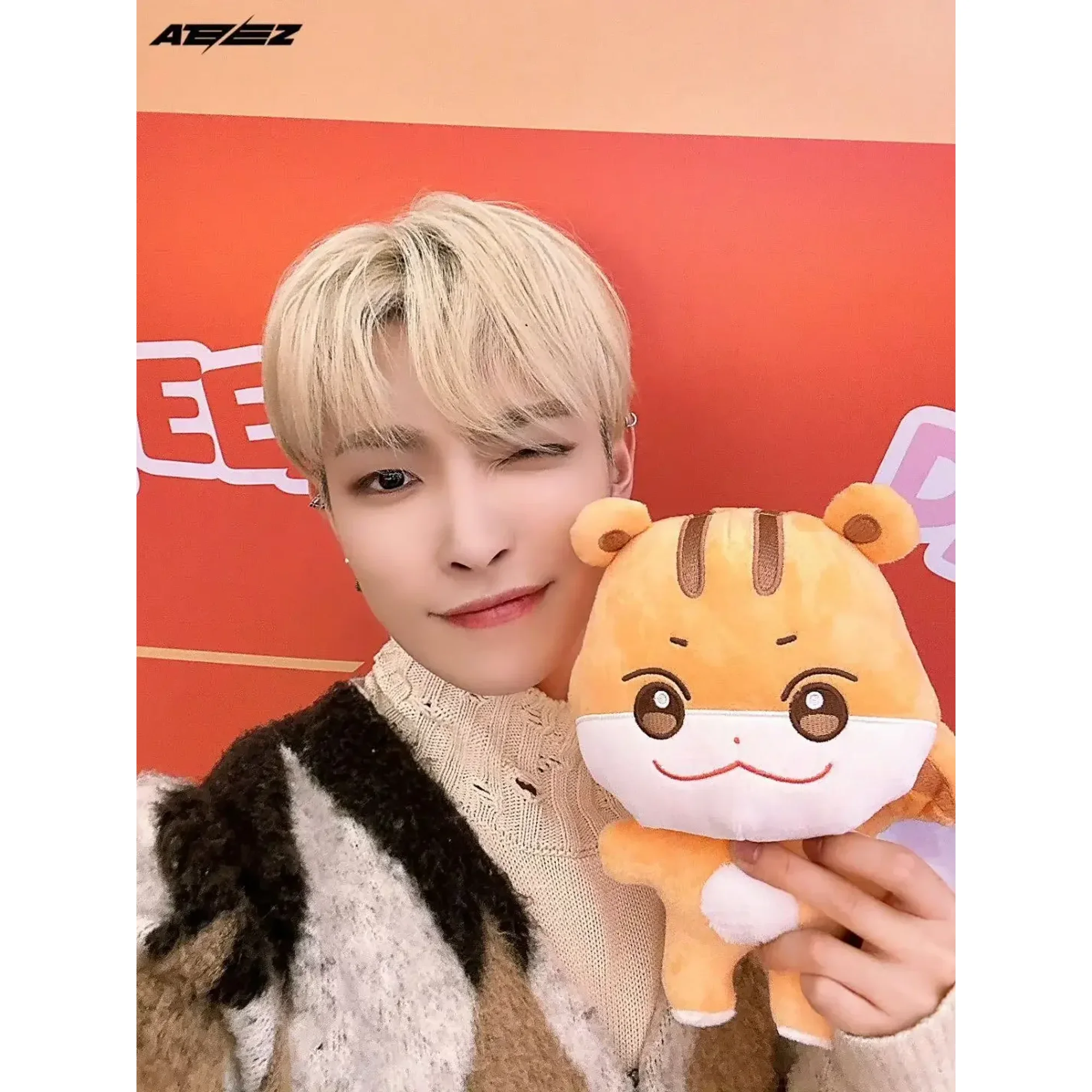 Kpop ATEEZ Aniteez Plush Kawaii Cartoon Stuffed Animals Doll Cute