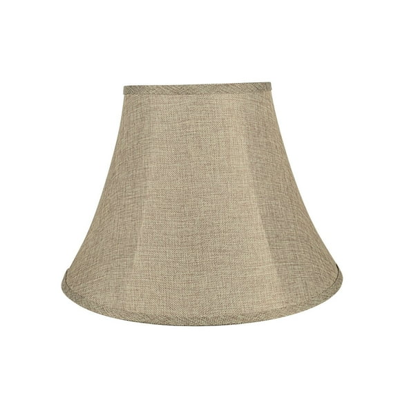 Aspen Creative 38001 Transitional Bell Shaped Collapsible Spider Construction Lamp Shade in Natural, 18" wide (9" x 18" x 13")