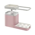 thumbnail image 2 of ziyahi 3 in1 Soap Dispenser with Sponge Holder Waterproof Hanging Rack Cleaning Container Press Liquid Boxes Dishwasher Pink, 2 of 8
