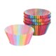 thumbnail image 1 of 300 piezas de moldes de papel para cupcakes con diseño de arcoíris de chocolate, para hornear pasteles y muffins., 1 of 7