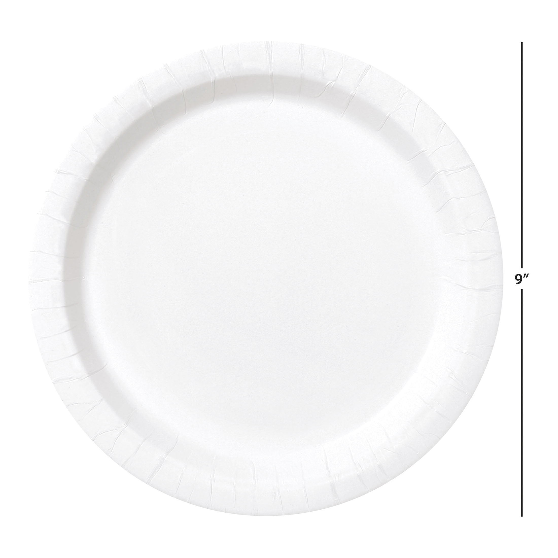20 Count 9IN White Dessert Paper Plates by Way To Celebrate