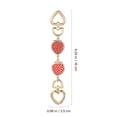 thumbnail image 3 of Miangastore 3 Pcs Bag Extender Chain Straps Strawberry Heart Extender Chains Replacement Belt Chains for Handbag Shoulder Bag, 3 of 9