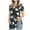 Navy, variant on QENGING Women's Short Sleeve Crew-Neck Plus Size Floral Print Juniors Tops Hide Belly Tunic Shirts Dressy Casual Flowy Blouse