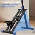 thumbnail image 4 of Black Blue Vertical Climber Stair Stepper with Resistance, Full-Body Workout Machine with Adjustable Handlebars and LCD Display, Foldable Home Gym Equipment, 4 of 18