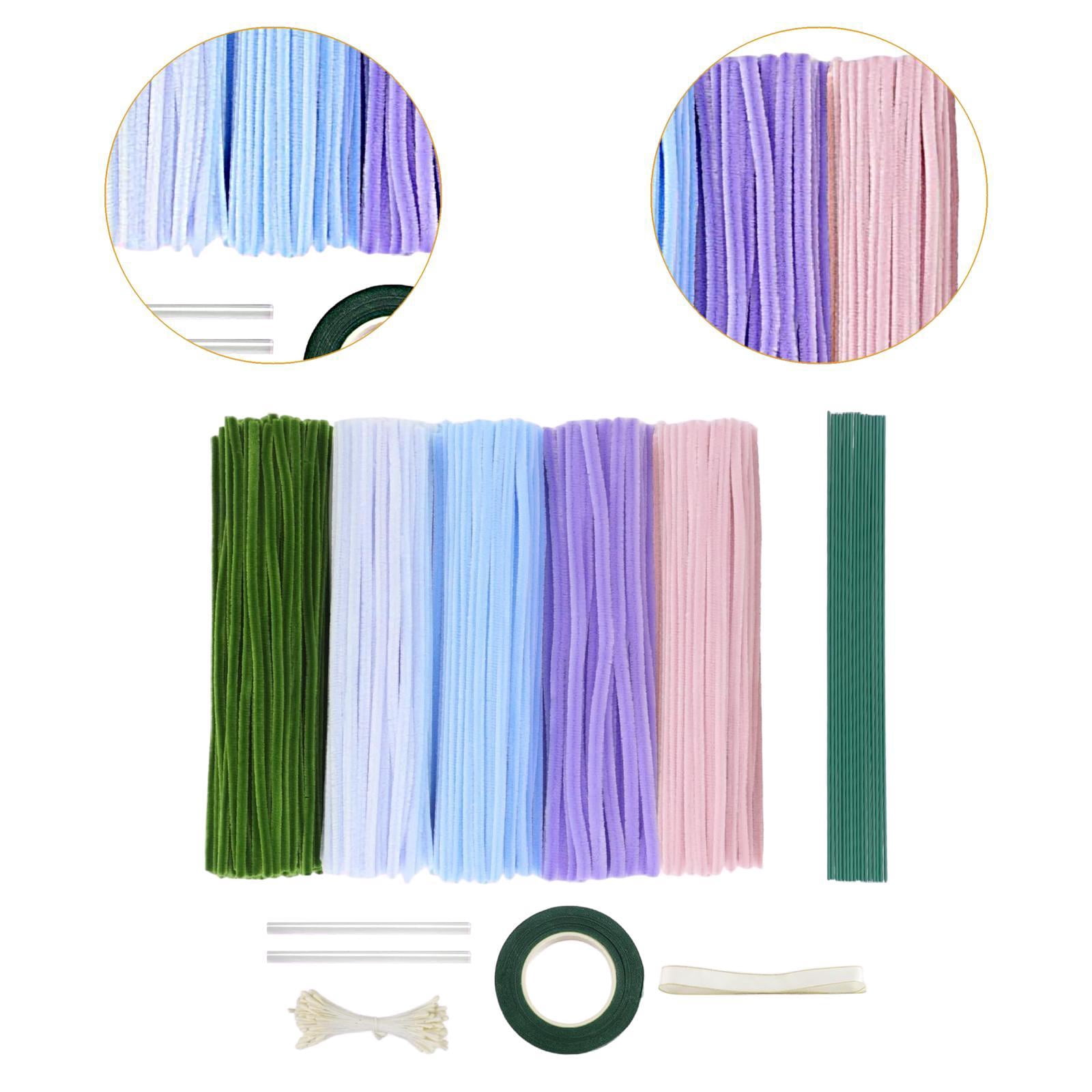 balikha Pipe Cleaners Craft Supplies Creative for Holiday Wedding Art Craft Projects Blue