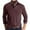 L03-Deep Red, variant on CCRFTGI Mens Polo Shirts Button Long Sleeve Shirts Classic Lapel Collar Pullover Tops Fashion Casual V Neck T Shirt with Pocket Deep Red 2XL