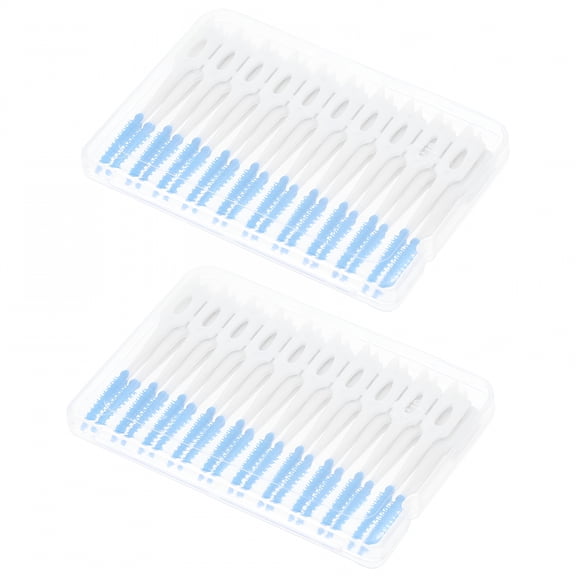 ACDANC 80 Pcs Gum Interdental Brush Flossers Oral Care Accessories Dental Swabs Teeth Floss Toothpick Dental Floss for Braces