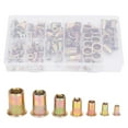 thumbnail image 1 of Rivet Nut Set,140pcs Zinc Plated Carbon Fastener Nut Galvanized Rivet Nut Tailored for Perfection, 1 of 8