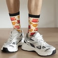 thumbnail image 4 of Uemuo Cups of Tea Pattern Women's Crew Socks, Soft Durable Breathable Moisture-Wicking with Odor Control Cotton socks, 4 of 9