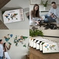 thumbnail image 5 of Woodary 3D Multicolor Wooden Wall World Map for Home & Office, XL, multilevel, 5 of 7