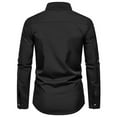 thumbnail image 4 of Zylarhe Men T Shirts 2024 Men's Casual Fashion Long Sleeved Shirt Men's Big And Tall Shirts, 4 of 4