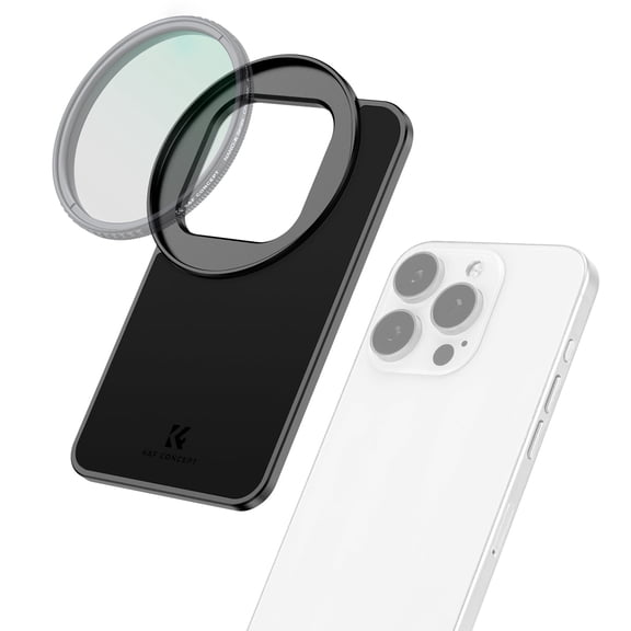 K&F CONCEPT 6.1 inch Magnetic Lens Filter Mount Adapter for 67mm Threaded Filters, Compatible with iPhone 16/15/14/13/12, 16/15/14/13/12 Pro (Filter Not Included)