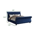 thumbnail image 2 of Kendall King 5-N Pc Tufted Upholstery Vanity Bedroom Set Made With Wood In Blue, 2 of 14