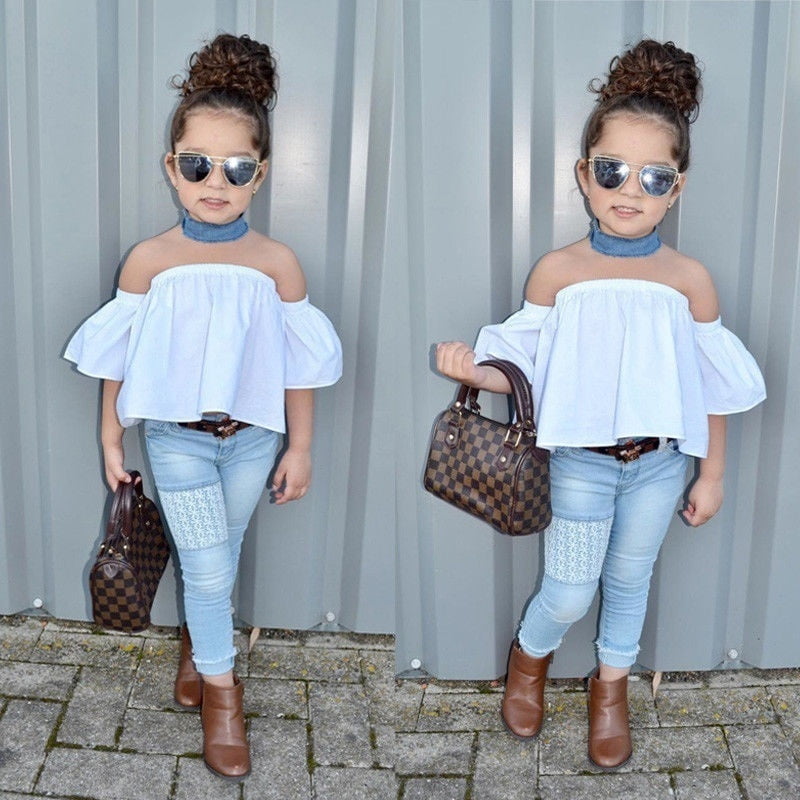 denim clothes for baby girl