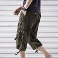 thumbnail image 3 of Pantalones cortos de camuflaje para hombre, estilo cargo, para senderismo, de combate, de camuflaje, estilo bermudas, de diseñador, de moda, elásticos, de algodón de lujo, holgados, 2024, 3 of 5