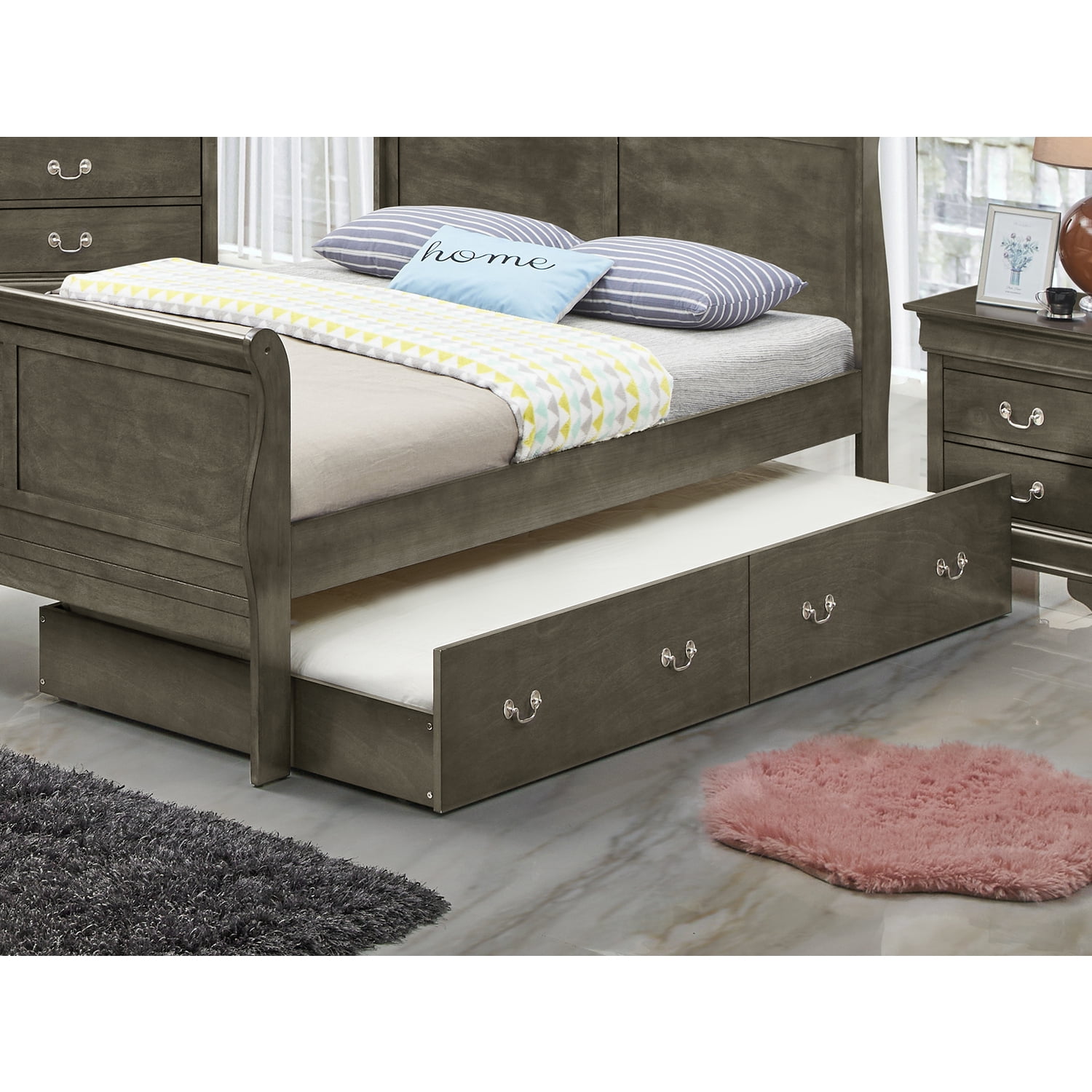 Glory Furniture Louis Phillipe G3105A-TB Twin Bed , Gray