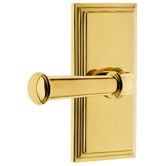 Grandeur Cargeo_Prv_238_Lh Carre Solid Brass Left Handed Privacy Set - Brass
