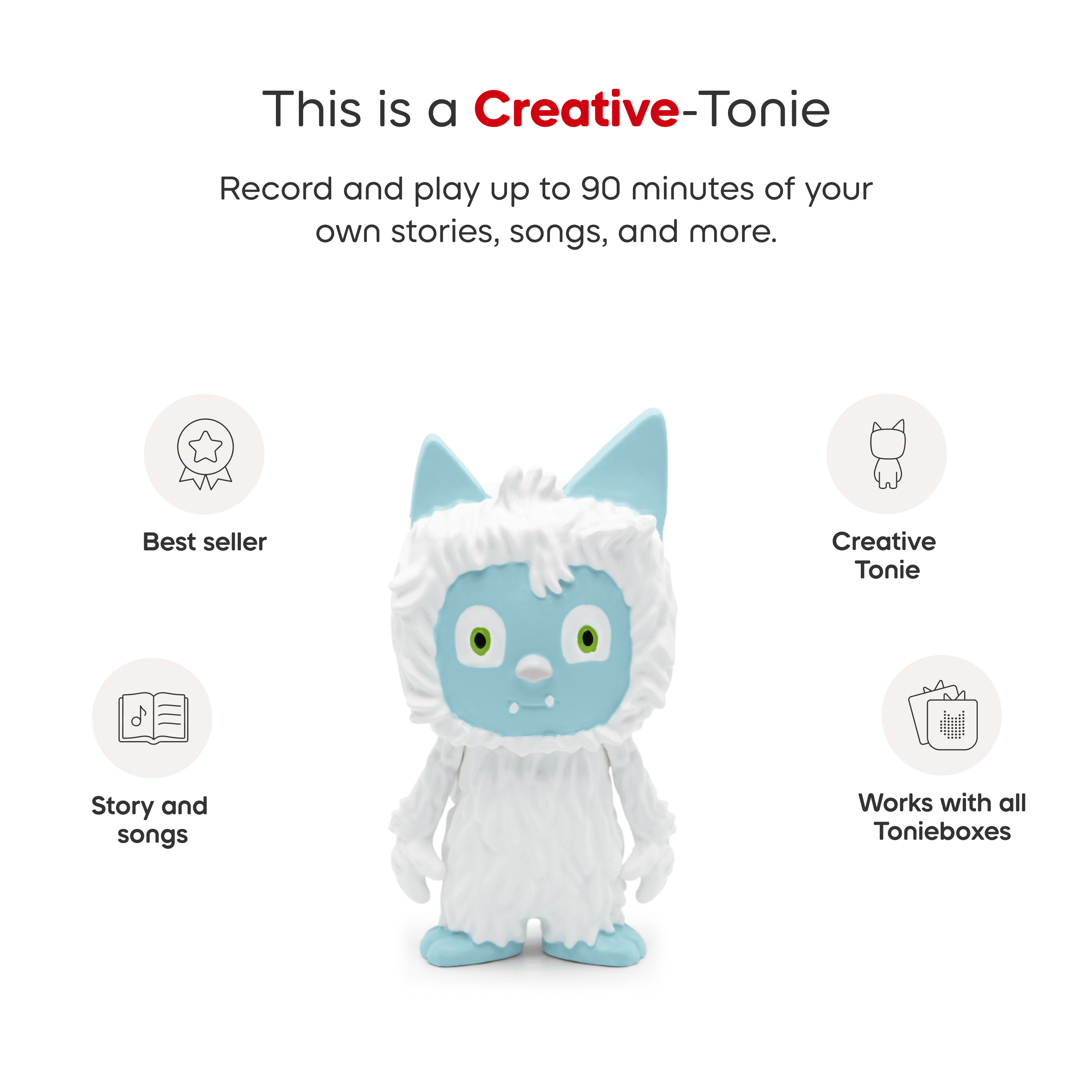 Tonies Figurine Audio - Yeti Tonies Créatifs (Anglais)