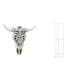 thumbnail image 1 of Escultura De Cabeza De Toro Tribal Para Colgar En La Pared Y Mesa Auxiliar De Acrílico Transparente Para Oficina, Granja, Dormitorio, Balcón, Decoración De Espacios Pequeños, Fácil De, 1 of 8