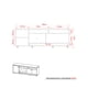 thumbnail image 5 of Rack Para Tv 65 Pulgadas Cafe/blanco 3 Puertas Con Ruedas, 5 of 6