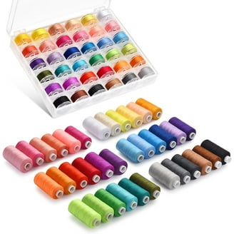 63 Spool Polyester Machine Embroidery Thread Kit - Compatible with