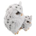 thumbnail image 1 of FESTFENDS Statue de Famille de Hibou Blanc d'Extérieur avec Détails Complexes et Réalistes, 1 of 7