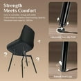 thumbnail image 5 of TLSUNNY Dining Chairs Set of 4, PU Leather Upholstered Dining Side Chairs with Wide Padded Seat, Metal Legs for Kitchen, Living Room, 5 of 12