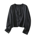 thumbnail image 1 of Chbgutlmr Cardigans for Women Long Sleeve V Neck Open Front Blouses Outdoor Active Sun Protection Tops, 1 of 8