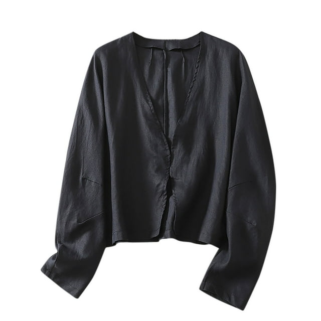 Chbgutlmr Cardigans for Women Long Sleeve V Neck Open Front Blouses Outdoor Active Sun Protection Tops