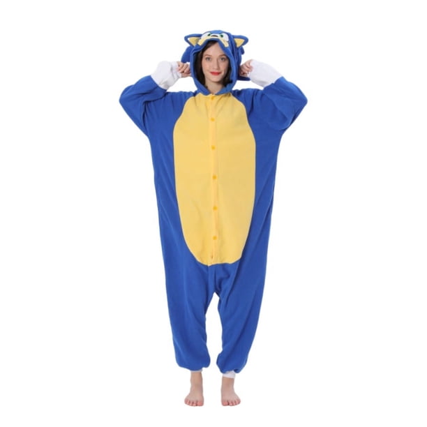 Disfraz de la serie Sonic para adultos, ropa de cosplay de Sonic, pijama de cuerpo completo de alta calidad, pijama de una pieza para amantes del anime
