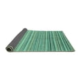 thumbnail image 2 of Ahgly Company Indoor Rectangle Oriental Turquoise Blue Modern Area Rugs, 8' x 10', 2 of 4