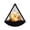 B3 #14, variant on ZZAIXHL Lanterns Halloween Decorations 5.1" Height Retro Hanging Lamp Halloween Pumpkins Flameless Candle Holder Bats Witch Triangular Lantern