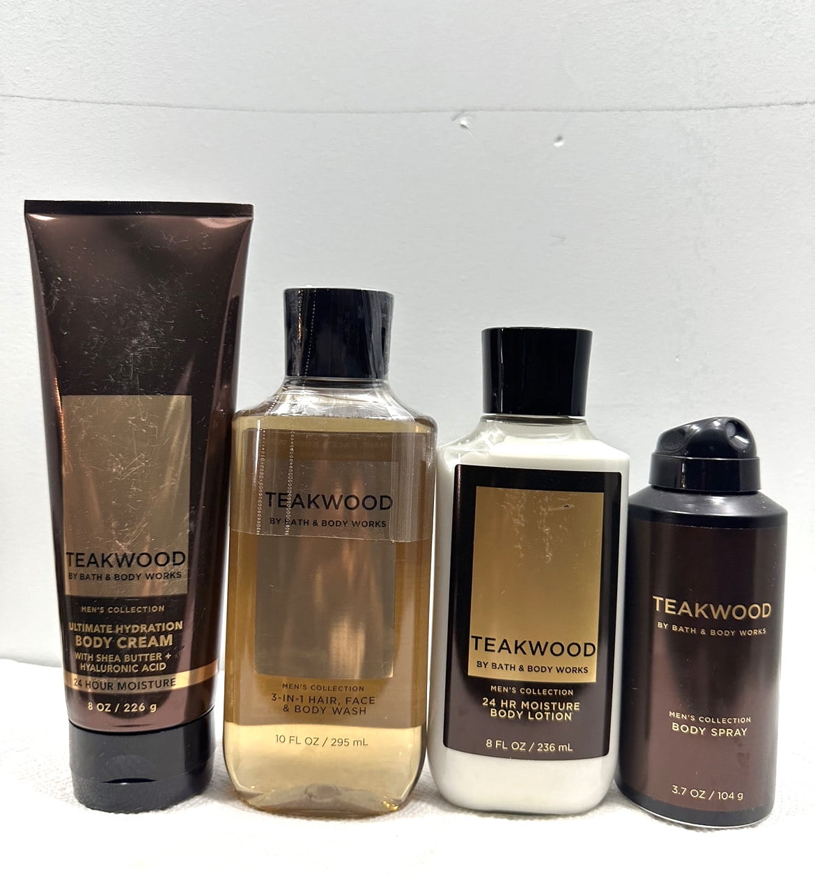Bath & Body Works Teakwood Men's Collection 4 Piece Gift Set (Ultimate