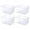 4pack 11.2"Lx 7.5"W x 6" H, variant on Plastic Storage Bins 8pack 12.5"Lx 6.4"W x 3.35" H Multi-Use Organization