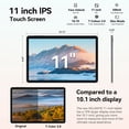 thumbnail image 2 of Android 15 Tablet, 11 inch 24GB RAM + 128GB ROM 1TB Expand, Octa-Core Tablet with GPS, 8000mAh, 1280x800 FHD Display, 5MP+8MP Dual Camera, WiFi, Bluetooth, GPS,Includes protective case, 2 of 8
