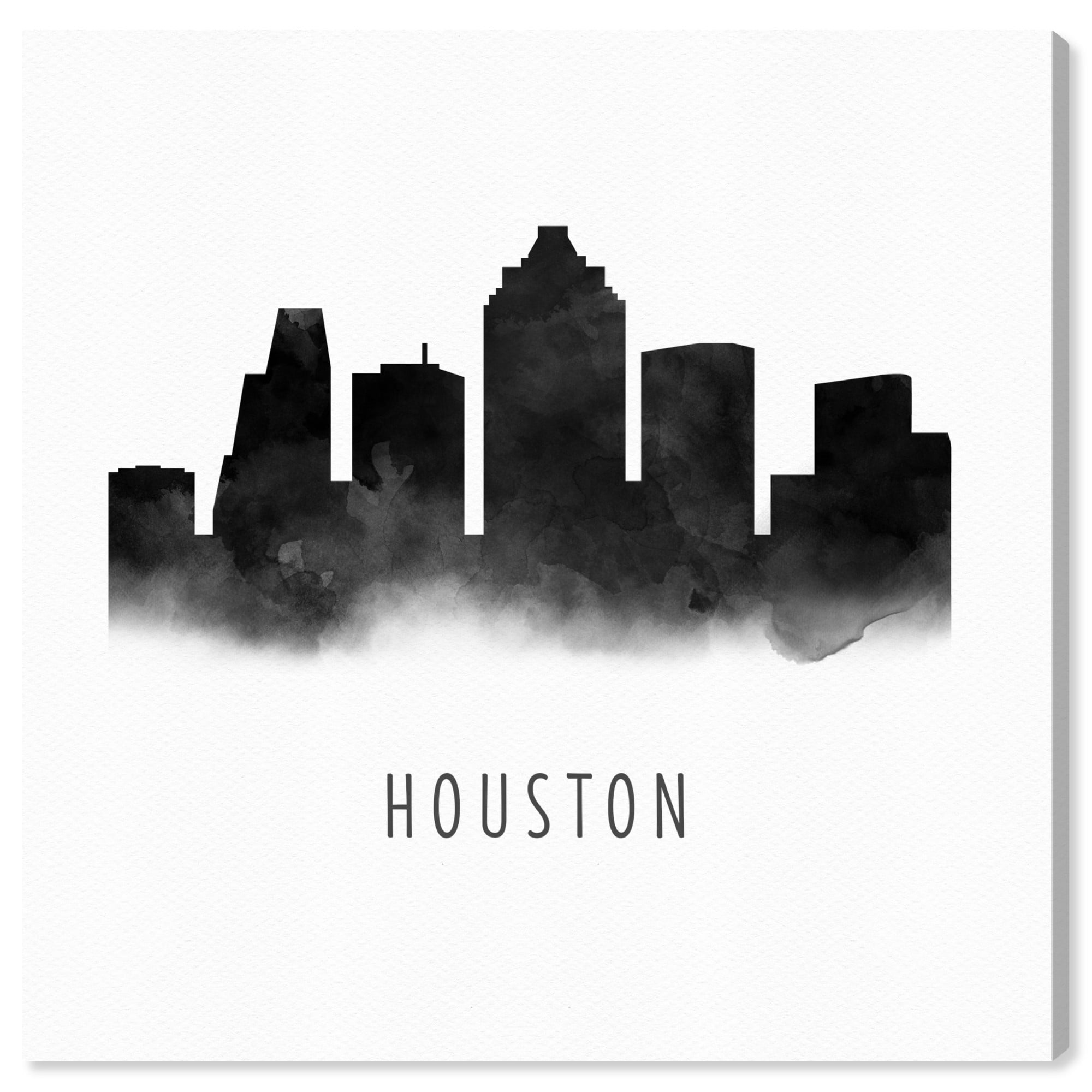 Runway Avenue Cities and Skylines Wall Art Canvas Prints 'Houston