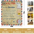thumbnail image 4 of Papa Gifts from Grandchildren, Christmas Birthday Gifts for Papa, Best Papa Ever Gifts from Granddaughter Grandson, Xmas Gift for Papa from Grandkids, Papa Presents Throw Blanket 60 x 50 Inch, 4 of 6