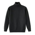 thumbnail image 4 of Girls Turtleneck Pullover Sweater Long Sleeve Ribbed Knit High Neck Youth Casual Basic Top for Fall Winter Spring, 4 of 5