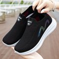 thumbnail image 5 of NOKIO Women's S𝗅ip On Sneakers Lightweight Soft Sole Shoes Breathable Fly Woven Mesh Sneakers Laceless Hands-Free Running Shoes Comfortable Athlet𝗂c Shoes Casual Fashion Non-S𝗅ip Walking Shoes, 5 of 8