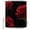 Red, variant on Shower Curtains for Bathroom, Red Rose Waterproof Fabric Shower Curtain, Vintage Abstract Garden Flower Floral Black Decorative Bathroom Curtain for Bathtub, 72"x84", No Hooks Included